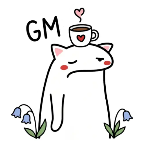 florak stickers, cute, funny, stickers, WhatsApp stickers, sticker pack, cat (11)